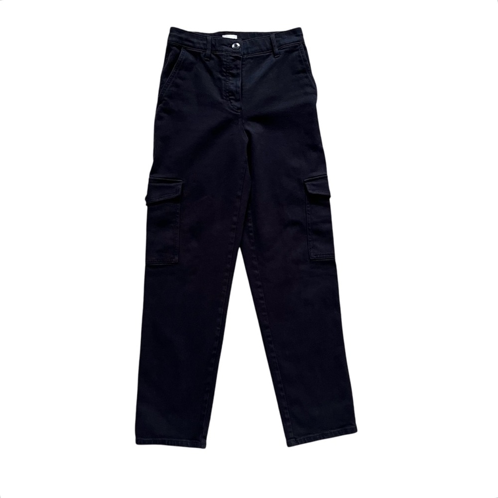 Aritzia Wilfred Free Modern Cargo Pants Black Casual 90s Style Streetwear Size 2
